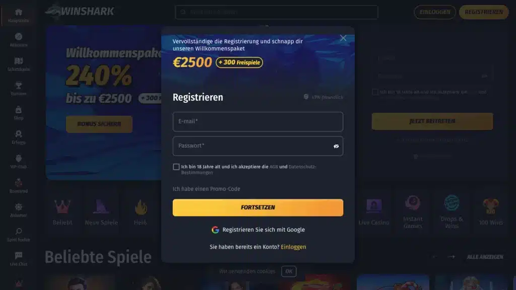 Online Casinos ohne Oasis