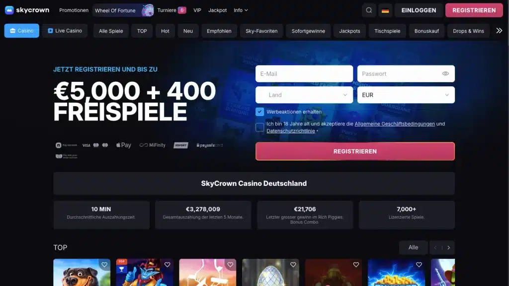 Online Casinos ohne Oasis